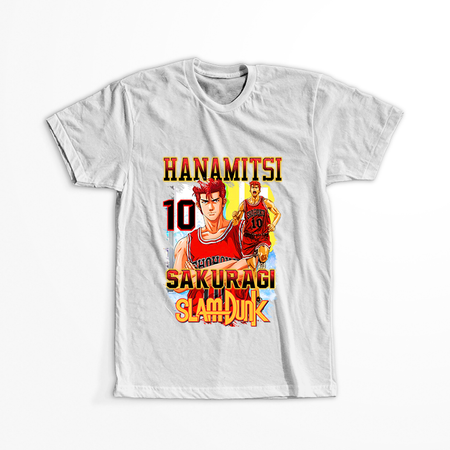 Koszulka Biała Slam Dunk WYBIERZ KOLOR KOSZULKI I FASON