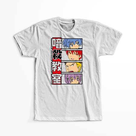 Koszulka Biała - Assassination Classroom - WYBIERZ KOLOR KOSZULKI I FASON