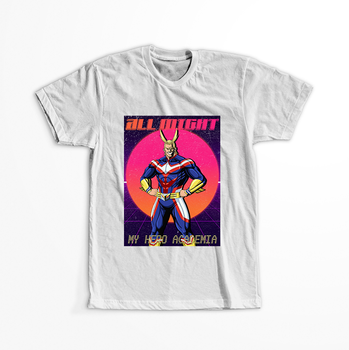 Koszulka Biała My Hero Academia / Akademia bohaterów - WYBIERZ KOLOR KOSZULKI I FASON