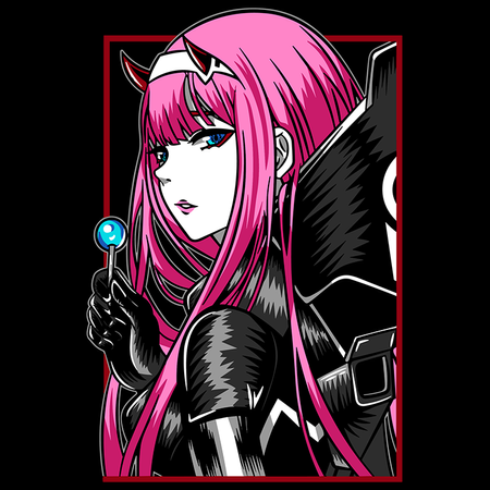 Koszulka Biała Darling in the franxx - WYBIERZ KOLOR KOSZULKI I FASON