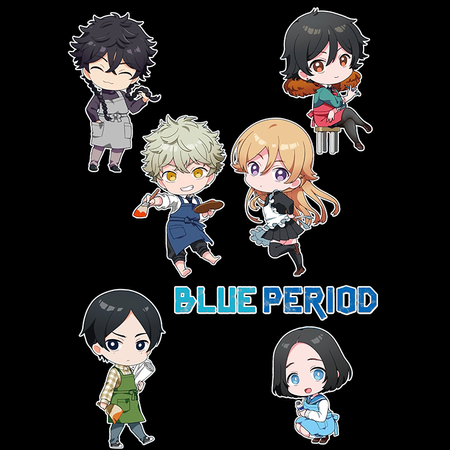 Koszulka Czarna Blue Period - WYBIERZ FASON I KOLOR KOSZULKI