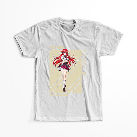 Koszulka Biała Highschool DxD - WYBIERZ KOLOR KOSZULKI I FASON