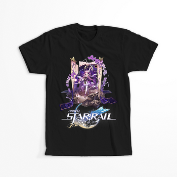 Koszulka Czarna - Honkai Star Rail  - Fu Xuan WYBIERZ KOLOR KOSZULKI I FASON