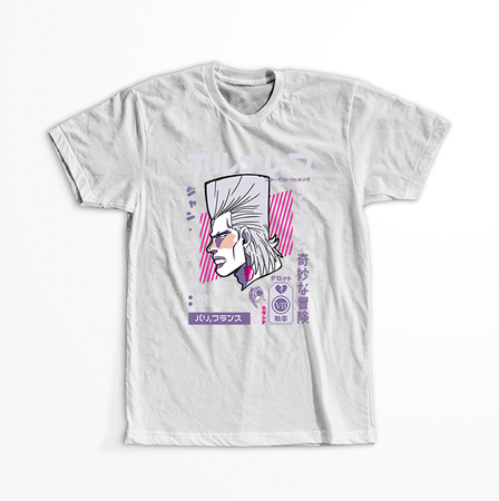Koszulka Biała JOJO's Bizarre Adventure - WYBIERZ KOLOR KOSZULKI I FASON