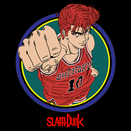 Koszulka Czarna Slam Dunk WYBIERZ KOLOR KOSZULKI I FASON