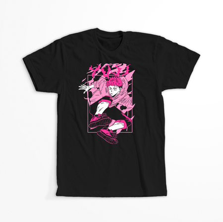 Koszulka Czarna Jujutsu Kaisen - WYBIERZ KOLOR KOSZULKI I FASON