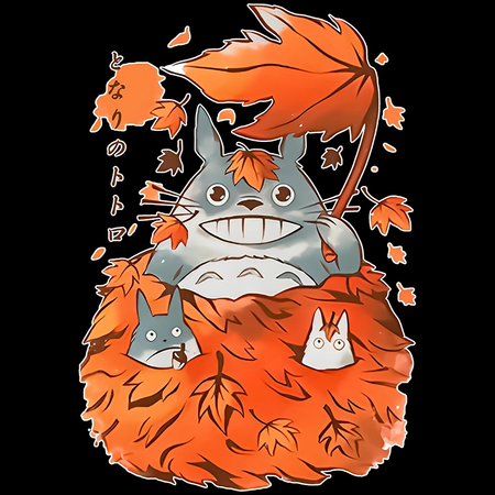 Koszulka Czarna My Neighbor Totoro / Mój sąsiad Totoro - WYBIERZ KOLOR KOSZULKI I FASON