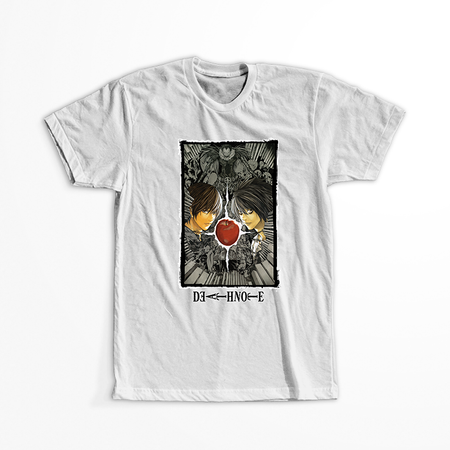 Koszulka Biała Death Note - WYBIERZ KOLOR KOSZULKI I FASON