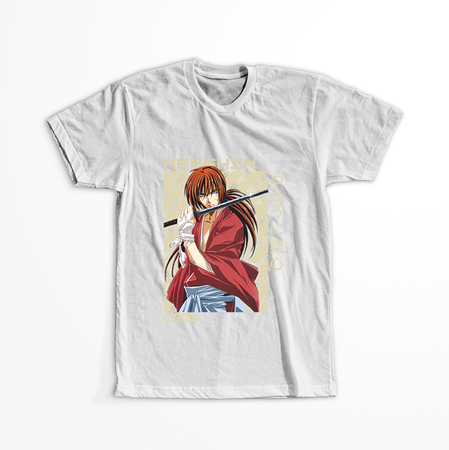 Koszulka Biała Rurouni Kenshin WYBIERZ KOLOR KOSZULKI I FASON