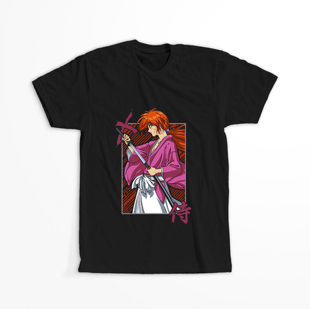 Koszulka Czarna Rurouni Kenshin WYBIERZ KOLOR KOSZULKI I FASON