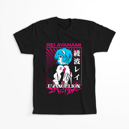 Koszulka Czarna Neon Genesis Evangelion - WYBIERZ KOLOR KOSZULKI I FASON