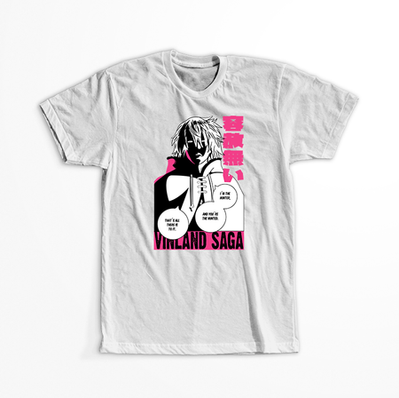 Koszulka Biała - Vinland saga - WYBIERZ KOLOR KOSZULKI I FASON
