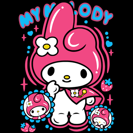 Koszulka Biała - My Melody - WYBIERZ KOLOR KOSZULKI I FASON