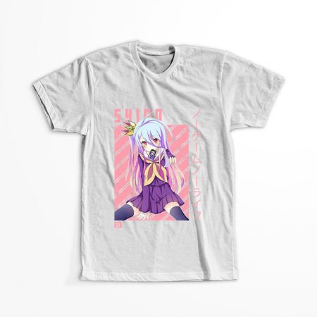 Koszulka Biała No Game No Life - WYBIERZ KOLOR KOSZULKI I FASON