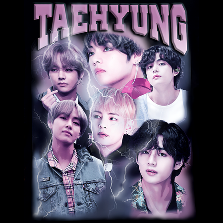 Koszulka Czarna BTS - WYBIERZ KOLOR KOSZULKI I FASON