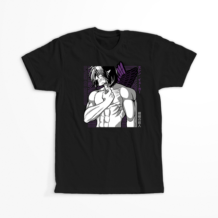 Koszulka Czarna Attack on titan WYBIERZ KOLOR KOSZULKI I FASON