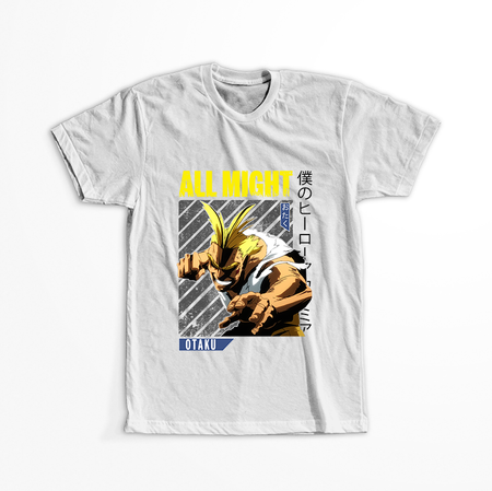 Koszulka Biała My Hero Academia / Akademia bohaterów - WYBIERZ KOLOR KOSZULKI I FASON