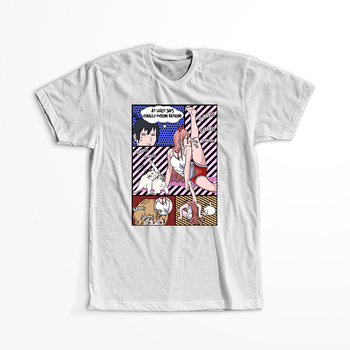 Koszulka Biała Chainsaw Man WYBIERZ KOLOR KOSZULKI I FASON