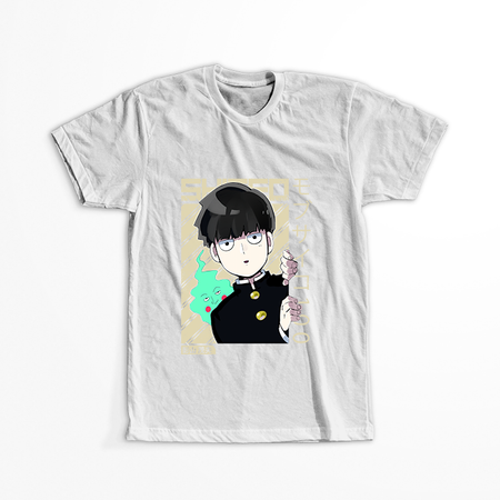 Koszulka Biała Mob Psycho 100 WYBIERZ KOLOR KOSZULKI I FASON