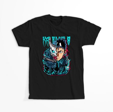 Koszulka Czarna - Kaiju No.8 - WYBIERZ KOLOR KOSZULKI I FASON