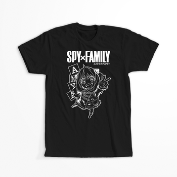Koszulka Czarna Spy X Family - WYBIERZ KOLOR KOSZULKI I FASON