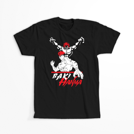 Koszulka Czarna Baki the Grappler - WYBIERZ KOLOR KOSZULKI I FASON