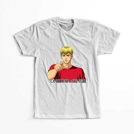 Koszulka Biała Great Teacher Onizuka - WYBIERZ FASON KOSZULKI