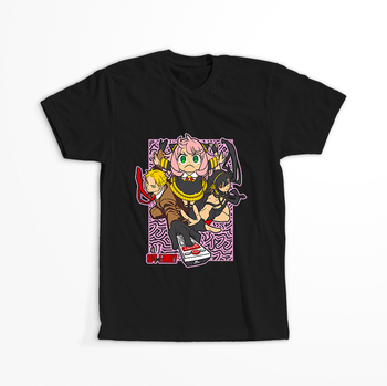 Koszulka Czarna Spy X Family - WYBIERZ KOLOR KOSZULKI I FASON