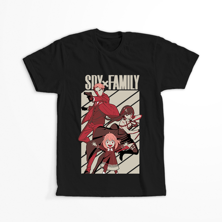 Koszulka Czarna Spy X Family - WYBIERZ KOLOR KOSZULKI I FASON
