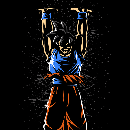 Koszulka Czarna Dragon Ball - WYBIERZ KOLOR KOSZULKI I FASON