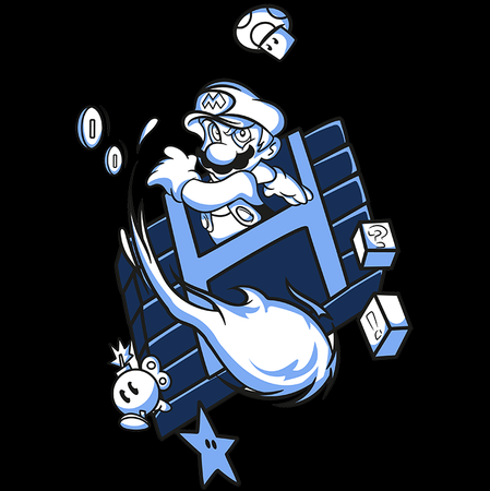 Koszulka Super Mario Bros. WYBIERZ KOLOR KOSZULKI I FASON