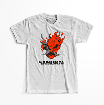 Koszulka Biała Cyberpunk Edgerunners - WYBIERZ KOLOR KOSZULKI I FASON