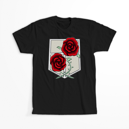 Koszulka Czarna Attack on titan WYBIERZ KOLOR KOSZULKI I FASON