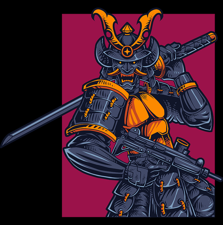 Koszulka Samuraj WYBIERZ KOLOR KOSZULKI I FASON