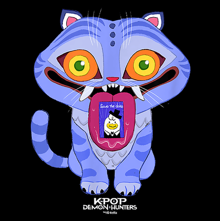 Koszulka Czarna KPop Demon Hunters WYBIERZ KOLOR KOSZULKI I FASON