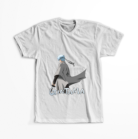 Koszulka Biała Gintama WYBIERZ KOLOR KOSZULKI I FASON