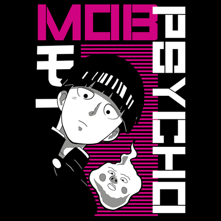Koszulka Biała - Mob Psycho 100 - WYBIERZ KOLOR KOSZULKI I FASON