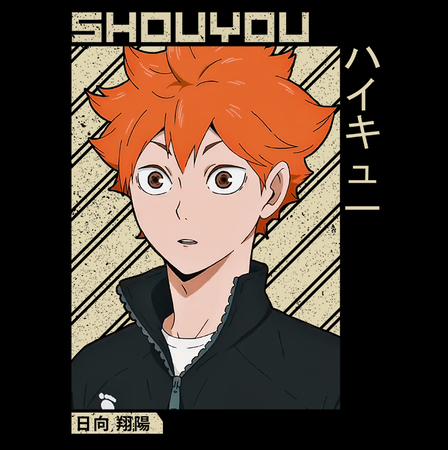 Koszulka Czarna - Haikyuu!!  - WYBIERZ KOLOR KOSZULKI I FASON