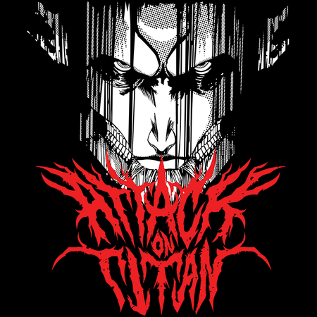 Koszulka Czarna Attack on titan WYBIERZ KOLOR KOSZULKI I FASON