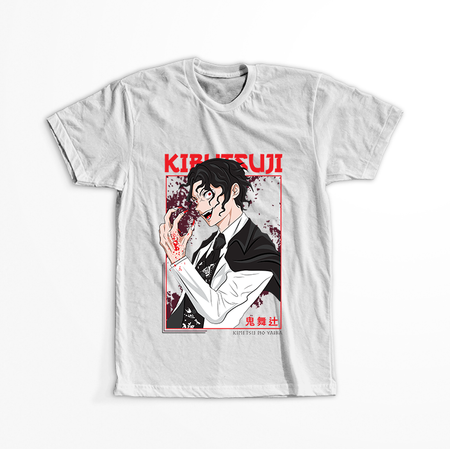 Koszulka Biała Demon Slayer / Kimetsu no Yaiba / Miecz zabójcy demonów - WYBIERZ KOLOR KOSZULKI I FASON