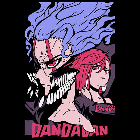 Koszulka Biała Dandadan - WYBIERZ FASON KOSZULKI