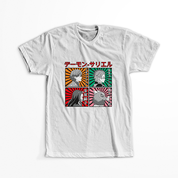 Koszulka Biała Demon Slayer / Kimetsu no Yaiba / Miecz zabójcy demonów - WYBIERZ KOLOR KOSZULKI I FASON