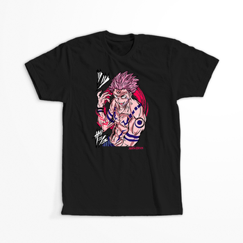 Koszulka Czarna Jujutsu Kaisen - WYBIERZ KOLOR KOSZULKI I FASON