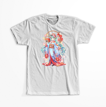 Koszulka Biała Vocaloid Hatsune Miku - WYBIERZ KOLOR KOSZULKI I FASON