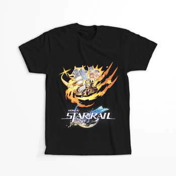 Koszulka Czarna - Honkai Star Rail  - Hook WYBIERZ KOLOR KOSZULKI I FASON