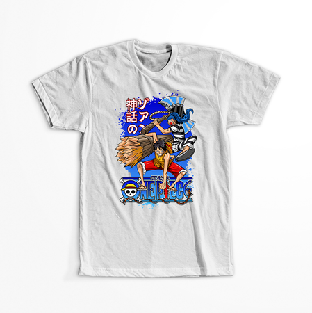 Koszulka Biała One Piece - WYBIERZ KOLOR KOSZULKI I FASON