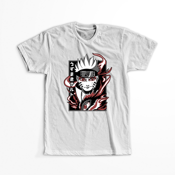 Koszulka Biała Naruto / Boruto - WYBIERZ KOLOR KOSZULKI I FASON