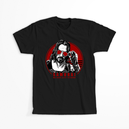 Koszulka Czarna Cyberpunk Edgerunners - WYBIERZ KOLOR KOSZULKI I FASON