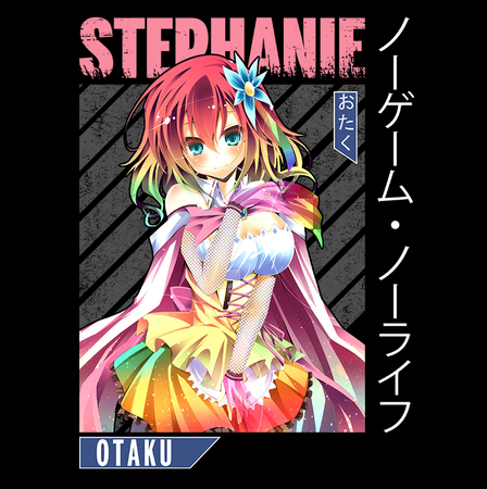 Koszulka Biała No Game No Life - WYBIERZ KOLOR KOSZULKI I FASON