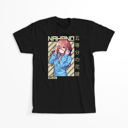 Koszulka Czarna - The Quintessential Quintuplet  - WYBIERZ KOLOR KOSZULKI I FASON